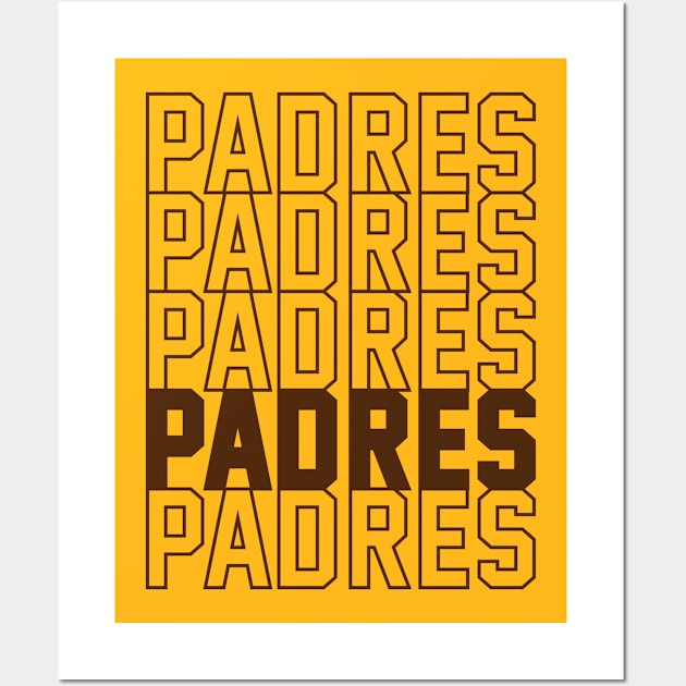 PADRES Wall Art by Throwzack